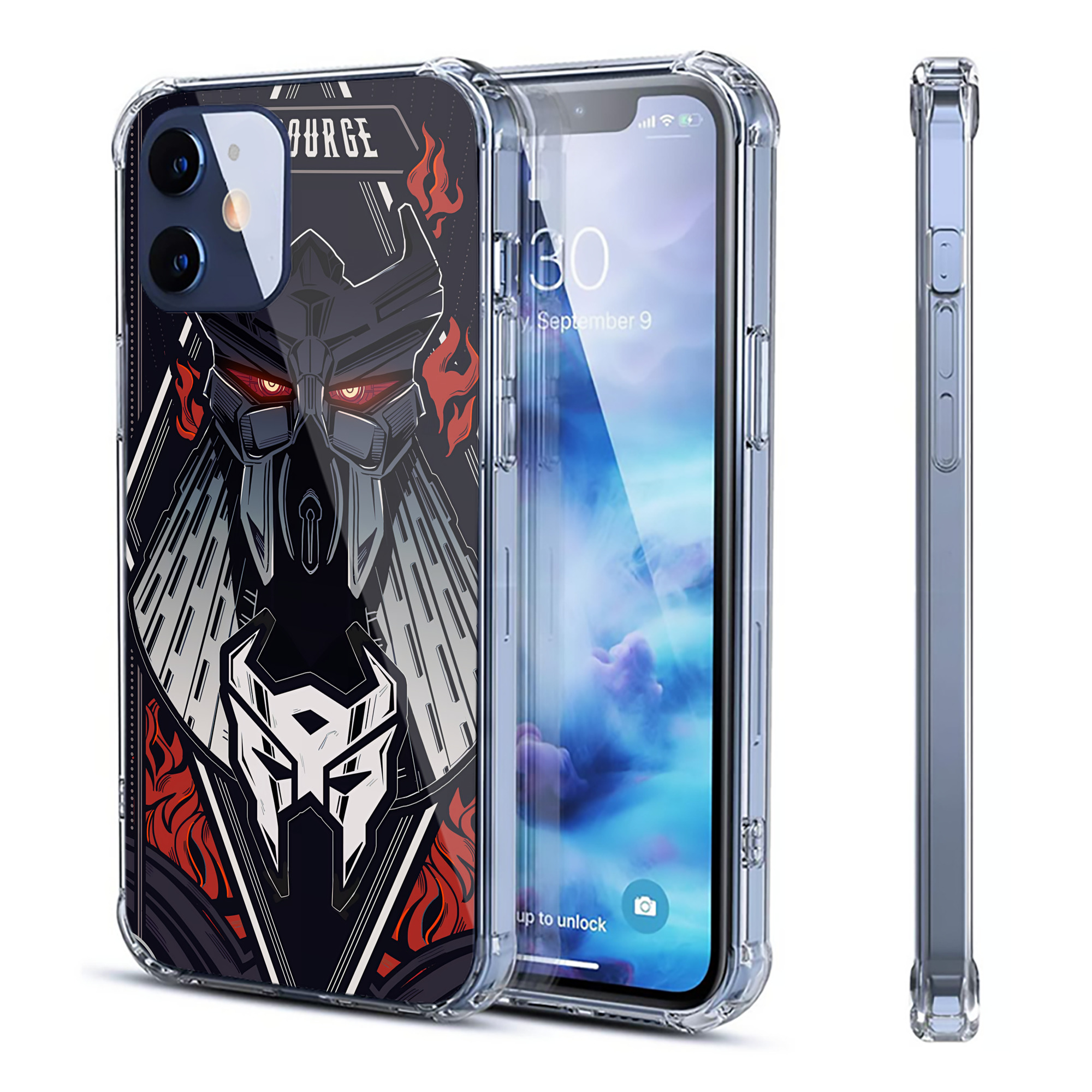 （画像用） Transformers トランスフォーマー 【iPhone 12シリーズ対応】透明スマホケース（クリアソフトケース）